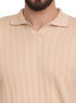 Beige F - Polo Neck Pullover - Khotwh